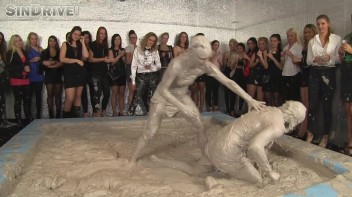 Muddy Wrestling: Jenna Lovely vs Lilith Virago & Gabriella vs. Sheila Screencap 43 on www.sinx.com