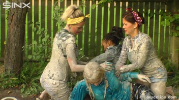 Mud Wrestling Girlfriends' Messy Affair Screencap 13 on www.sinx.com
