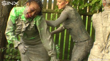 Mud Wrestling Girlfriends' Messy Affair Screencap 46 on www.sinx.com
