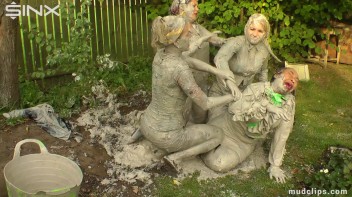 Mud Wrestling Girlfriends' Messy Affair Screencap 59 on www.sinx.com