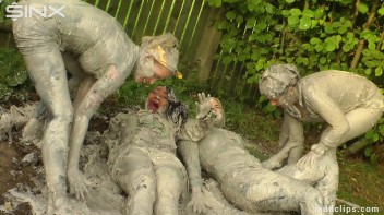 Mud Wrestling Girlfriends' Messy Affair Screencap 62 on www.sinx.com