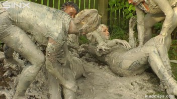 Mud Wrestling Girlfriends' Messy Affair Screencap 63 on www.sinx.com
