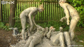 Mud Wrestling Girlfriends' Messy Affair Screencap 64 on www.sinx.com