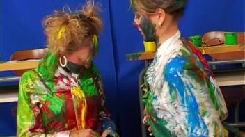 Painting Lesson Turns Messy Screencap 86 on www.sinx.com