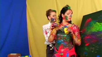 Painting Lesson Turns Messy Screencap 37 on www.sinx.com