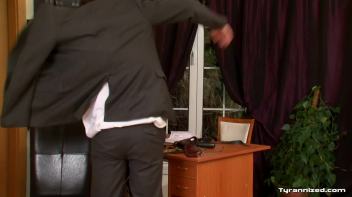 Boss Gets Punished By Big Black Strap-On Screencap 95 on www.sinx.com