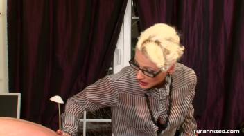 Boss Gets Punished By Big Black Strap-On Screencap 23 on www.sinx.com