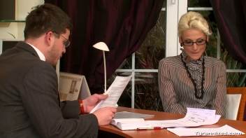 Boss Gets Punished By Big Black Strap-On Screencap 4 on www.sinx.com