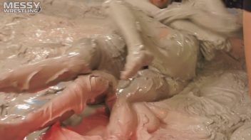 Messy Wrestling: Fashion Freaks Throw Down In The Mud - Watch Them Roar! Screencap 47 on www.sinx.com