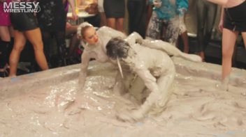 Messy Wrestling: Fashion Freaks Throw Down In The Mud - Watch Them Roar! Screencap 48 on www.sinx.com