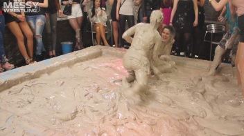 Messy Wrestling: Fashion Freaks Throw Down In The Mud - Watch Them Roar! Screencap 53 on www.sinx.com