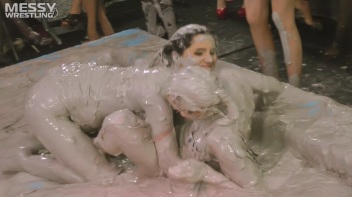 Messy Wrestling: Fashion Freaks Throw Down In The Mud - Watch Them Roar! Screencap 74 on www.sinx.com