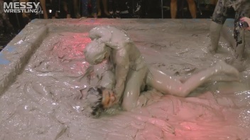 Messy Wrestling: Fashion Freaks Throw Down In The Mud - Watch Them Roar! Screencap 76 on www.sinx.com