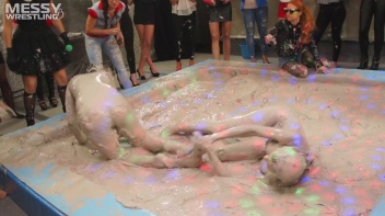 Messy Wrestling: Hittin' It Hard In The Mud - No Stopping Till There's Not A Dry Spot Left! Screencap 67 on www.sinx.com