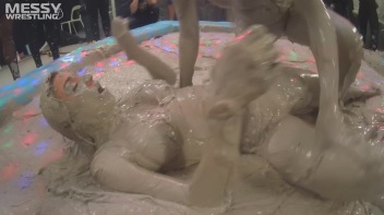 Messy Wrestling: Hittin' It Hard In The Mud - No Stopping Till There's Not A Dry Spot Left! Screencap 69 on www.sinx.com