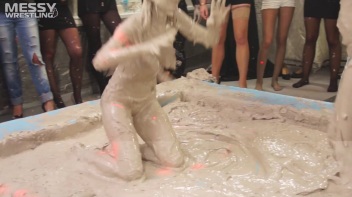 Messy Wrestling: Hittin' It Hard In The Mud - No Stopping Till There's Not A Dry Spot Left! Screencap 77 on www.sinx.com
