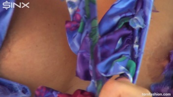 Busty Brunette Rips Her Top To Shreds Screencap 44 on www.sinx.com