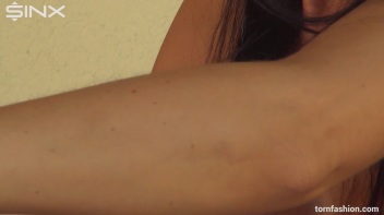 Busty Brunette Rips Her Top To Shreds Screencap 60 on www.sinx.com