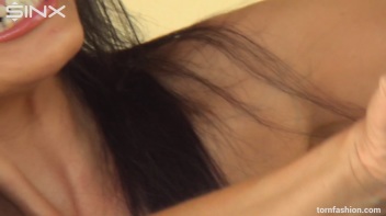 Busty Brunette Rips Her Top To Shreds Screencap 61 on www.sinx.com