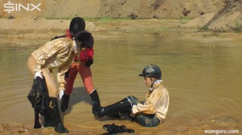 Muddy Catfight Leaves Stable Girls Wet And Messy Screencap 86 on www.sinx.com