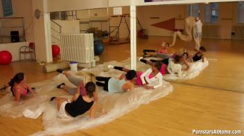 Aerobic Skills Put To The Fuck Test Part 1 Screencap 16 on www.sinx.com