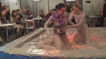 Mud Wrestling: Sisters Go Head To Toe Slop-Fest! Screencap 14 on www.sinx.com