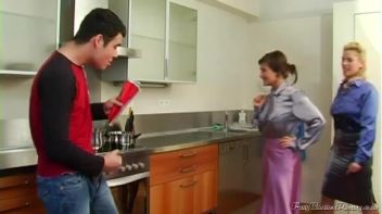Fuck Cooking - These Satin Beauties Are Cock Hungry Now! Screencap 3 on www.sinx.com