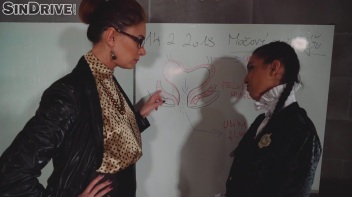 The Bladder Lesson: Very Hands On Lesbo Piss Training! Screencap 8 on www.sinx.com