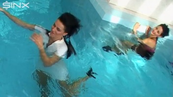 Wet Pool Fun For Champagne Babes Screencap 55 on www.sinx.com