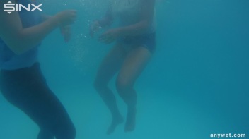 Sexy Swim Babes Play In The Pool Screencap 21 on www.sinx.com