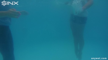 Sexy Swim Babes Play In The Pool Screencap 22 on www.sinx.com