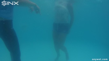 Sexy Swim Babes Play In The Pool Screencap 23 on www.sinx.com