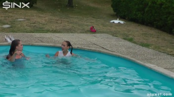 Sexy Swim Babes Play In The Pool Screencap 38 on www.sinx.com