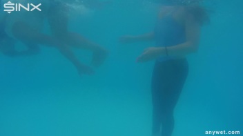 Sexy Swim Babes Play In The Pool Screencap 42 on www.sinx.com