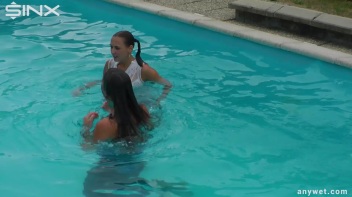 Sexy Swim Babes Play In The Pool Screencap 46 on www.sinx.com