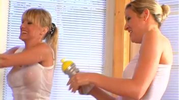 White Cotton Undershirt Wetlook Fun Screencap 7 on www.sinx.com