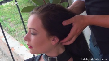 Sexy brunette gets her hair brushed to perfection Screencap 17 on www.sinx.com