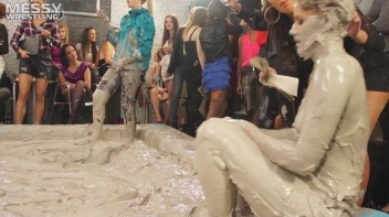 Messy Wrestling: Dirty Up Those Denim Shorts In The Mud! Screencap 64 on www.sinx.com