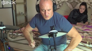 Drum Drives Them To Wrestle Screencap 2 on www.sinx.com