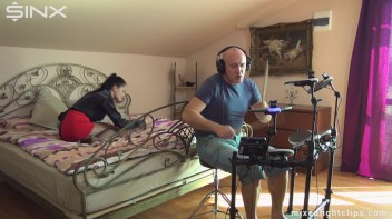 Drum Drives Them To Wrestle Screencap 4 on www.sinx.com