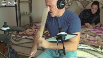 Drum Drives Them To Wrestle Screencap 1 on www.sinx.com