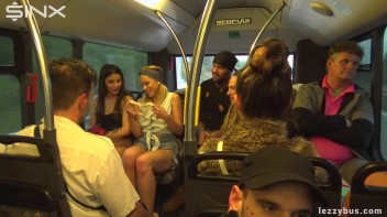 Tattooed Lesbians Fingering Fun On The Bus Screencap 48 on www.sinx.com