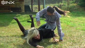 Catfighting Babes Tear Clothes And Get Wet In Pool Screencap 20 on www.sinx.com