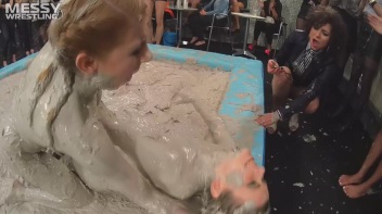 Messy Wrestling: Lost Footage Found!  2 Babes, 1 Battle - Dirty In The Mud At 1/2 Price!! Action Cam Footage! Screencap 46 on www.sinx.com