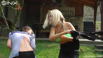 Catfighting Babes Tear Clothes And Get Wet In Pool Screencap 56 on www.sinx.com