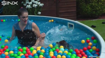Cute Babes Get Soaked During Exercise - Cam 2 Screencap 22 on www.sinx.com