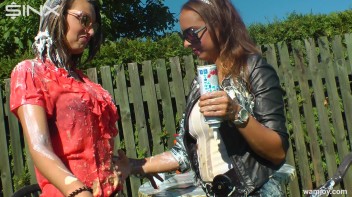 Girls Get Messy in Outdoor WAM Games! Screencap 60 on www.sinx.com