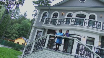 Christen The House With Some Pissin'!  High Class Lesbos Rain Down The Interracial Golden Showers! Screencap 15 on www.sinx.com