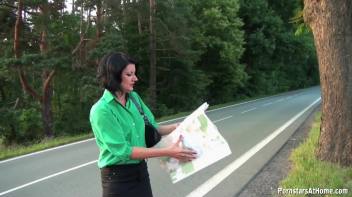 City Bitch Takes Piss For Directions Screencap 12 on www.sinx.com