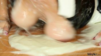 Mopping Up A Jizz Mess With Her Tits Screencap 59 on www.sinx.com